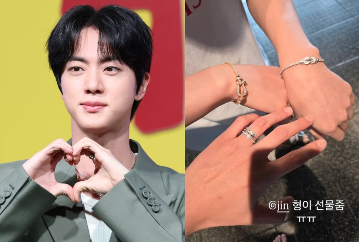 BTS　JIN　RING(L) BTS's Jin surprises RM with a luxury french jewelry ring on RM's