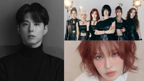 BABYMONSTER, G-Dragon, fromis_9, Hearts2Hearts, IVE, NMIXX, Park Bo Gum, Wendy, RIIZE, STAYC