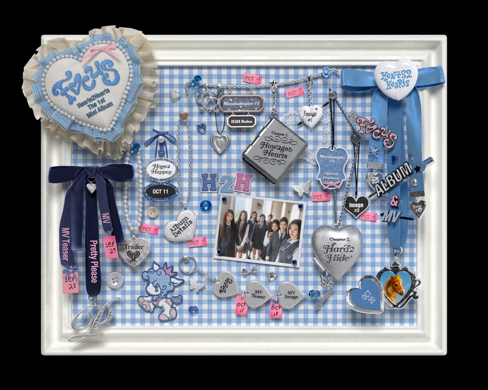 Pernak-pernik dalam teaser konsep comeback Hearts2Hearts