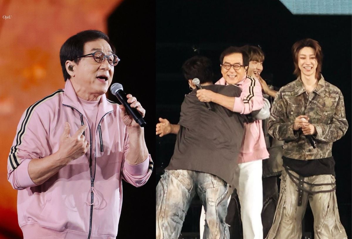 Jackie Chan made a surprise appearance on stage at SEVENTEEN's recent  concert | allkpop