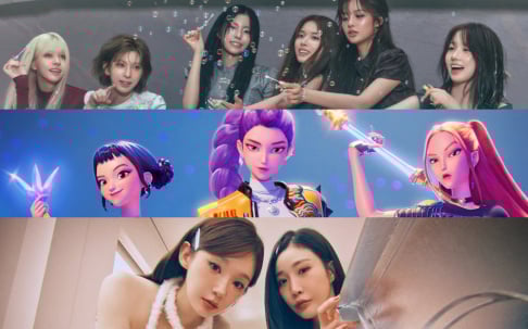 BLACKPINK, Davichi, LE SSERAFIM, Hwa Sa, misc., NMIXX, WOODZ