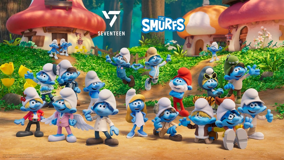 SEVENTEEN and The Smurfs release charming collaboration MV for "God of Music"