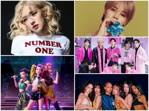 BLACKPINK, Rosé, BTS, Jimin, HUNTR/X, KATSEYE, Stray Kids