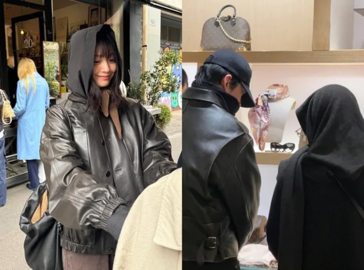Kim Woo Bin ♥ Shin Min Ah spotted on honeymoon at luxury boutique in Barcelona
