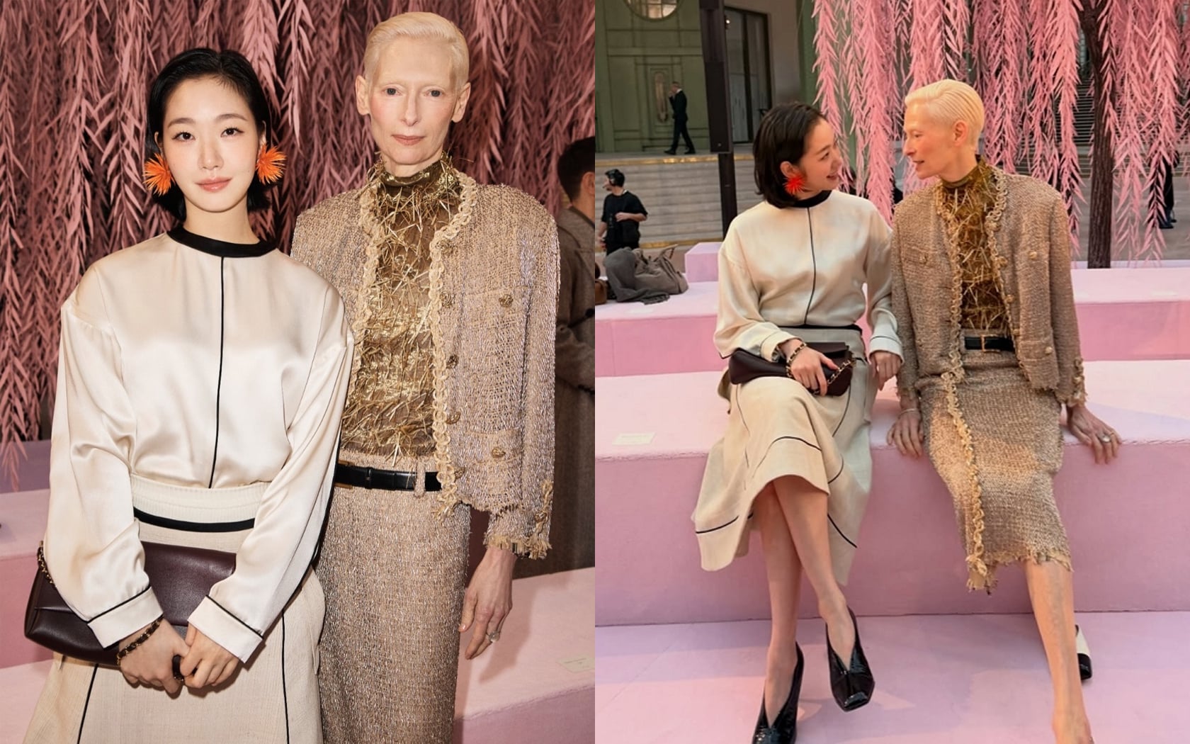 Kim Go Eun and Tilda Swinton share friendly front-row moment at Chanel Show in Paris