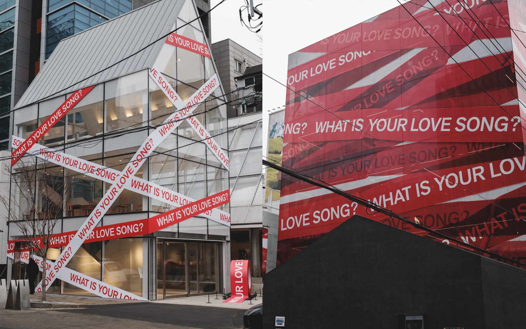 BTS fills the streets of Seoul with red ribbons, posing the question ...