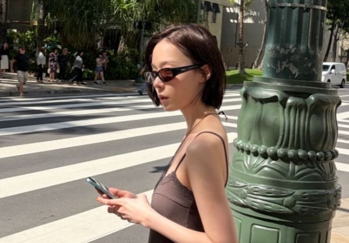 aespa's Winter shows off edgy fashion sense in tropical photos