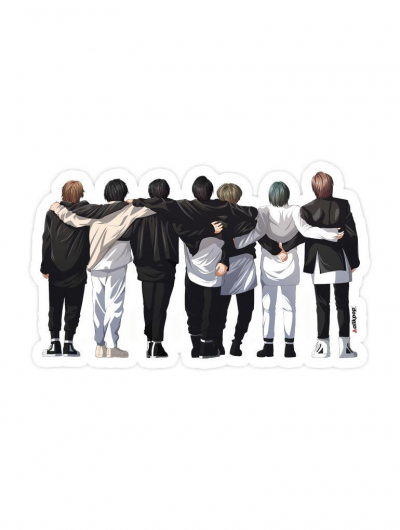 BTS HUG Sticker - $3